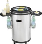 1.7 Cu. Ft. Party Beverage Cooler - Stainless steel