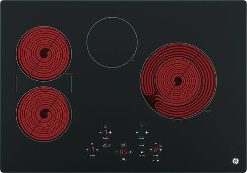 GE - 30" Built-In Electric Cooktop - Black on Black - Alt_View_Standard_11