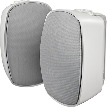2 Way Indoor Outdoor Speakers Pair Silver Insignia