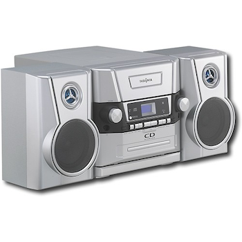 Insignia 5 Disc Cd Bookshelf System