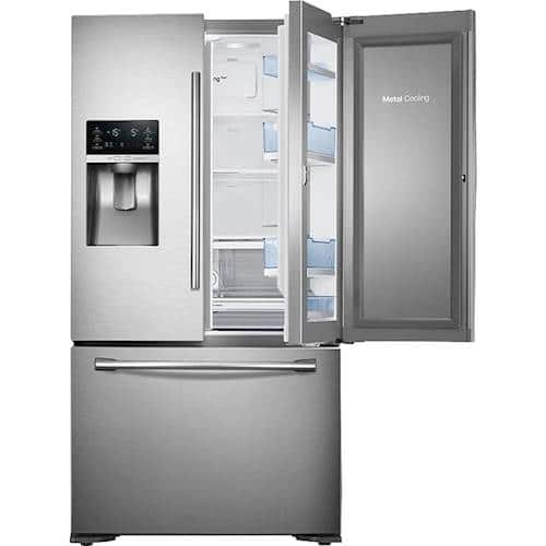 Samsung - 23 Cu. Ft. Counter Depth 3-Door Refrigerator with Food ShowCase - Stainless steel - Alt_View_Standard_13