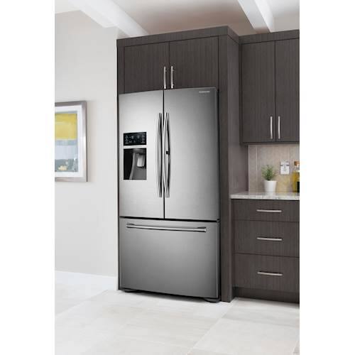 Samsung - 23 Cu. Ft. Counter Depth 3-Door Refrigerator with Food ShowCase - Stainless steel - Alt_View_Standard_14