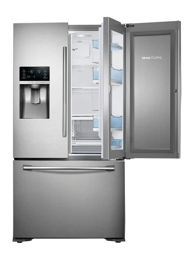 Samsung - 23 Cu. Ft. Counter Depth 3-Door Refrigerator with Food ShowCase - Stainless steel - Alt_View_Standard_15