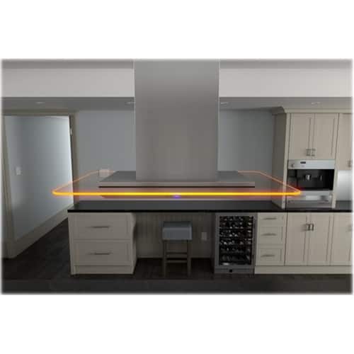 Zephyr - Essentials Europa Verona 42" Convertible Range Hood - Stainless steel and glass - Front_Standard