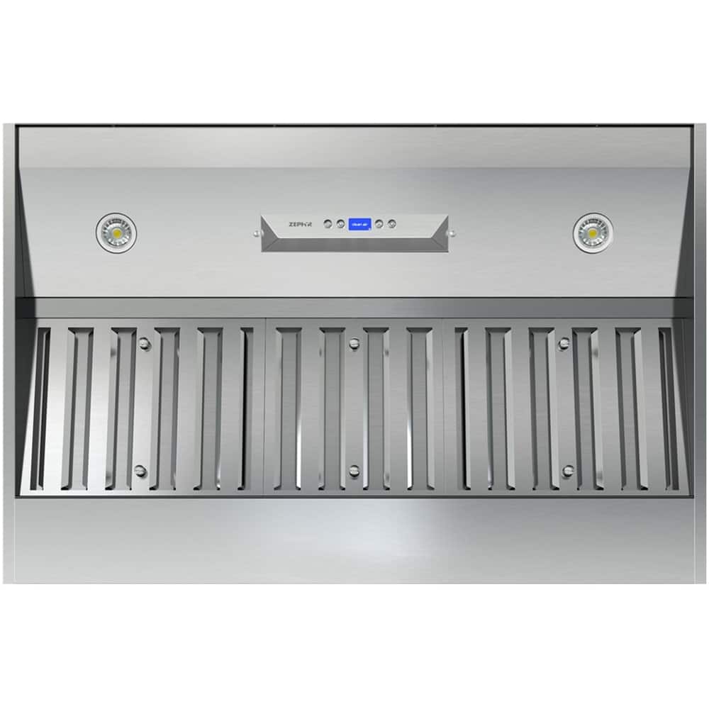 Zephyr - Essentials Power Monsoon DCBL 40" Externally Vented Range Hood - Stainless steel - Front_Zoom