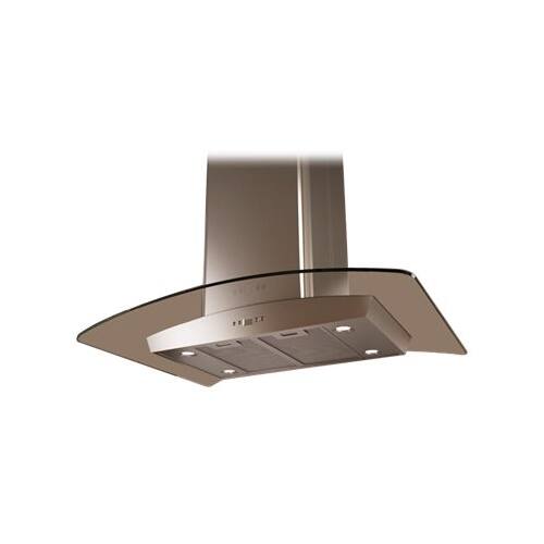 Zephyr - Essentials Europa Milano 35" Convertible Range Hood - Stainless steel and glass - Angle_Standard