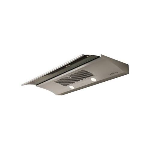 Zephyr - Essentials Europa Genova 36" Convertible Range Hood - Stainless steel and glass - Angle_Standard
