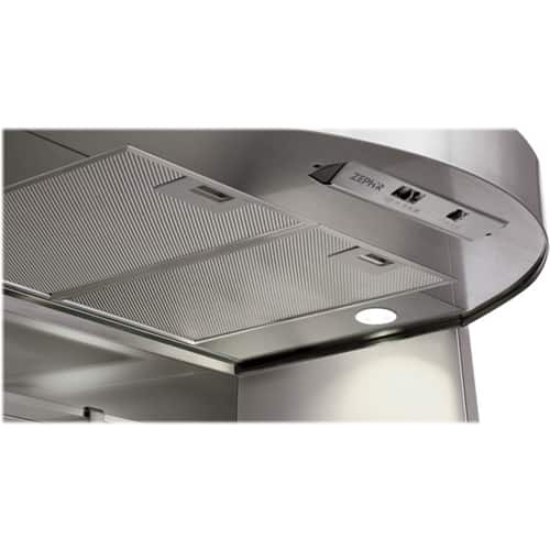 Zephyr - Tamburo 36" Convertible Range Hood - Stainless steel - Angle_Standard