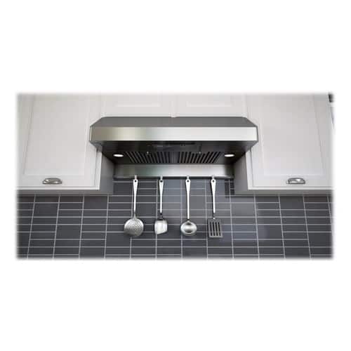Zephyr - Essentials Power Gust Pro-Style 36" Convertible Range Hood - Stainless steel - Alt_View_Standard_12