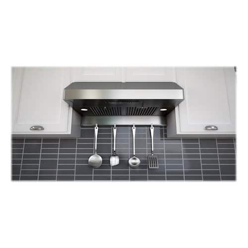Zephyr - Essentials Power Gust Pro-Style 36" Convertible Range Hood - Stainless steel - Front_Standard