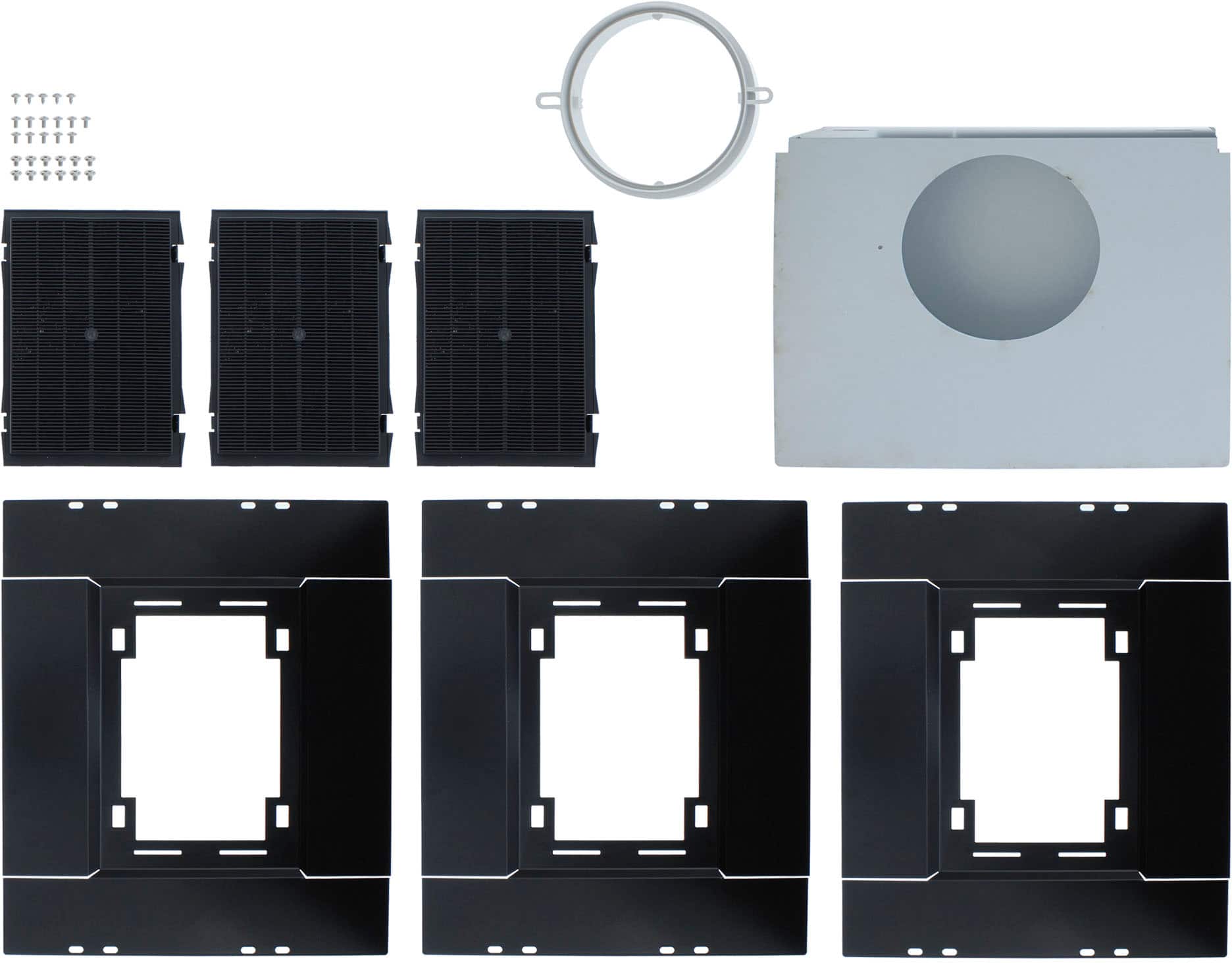 Zephyr - Recirculating Kit for Essentials Europa Roma ZRM-E36CS and ZRM-E42CS Hoods - Black - Front_Zoom