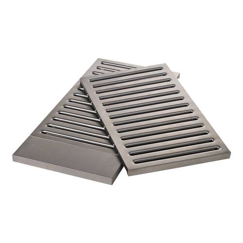 Thermador® - Masterpiece Series Baffle Filter Set for 30" Custom Insert - Stainless steel - Front_Standard