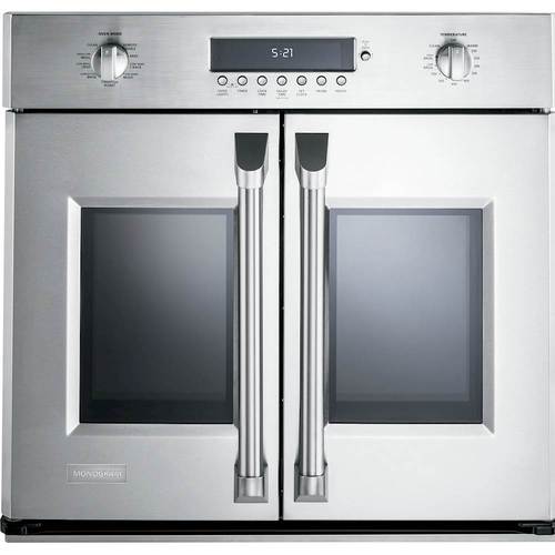 Monogram - 29.8" Built-In Single Electric Convection Wall Oven - Stainless steel - Front_Standard