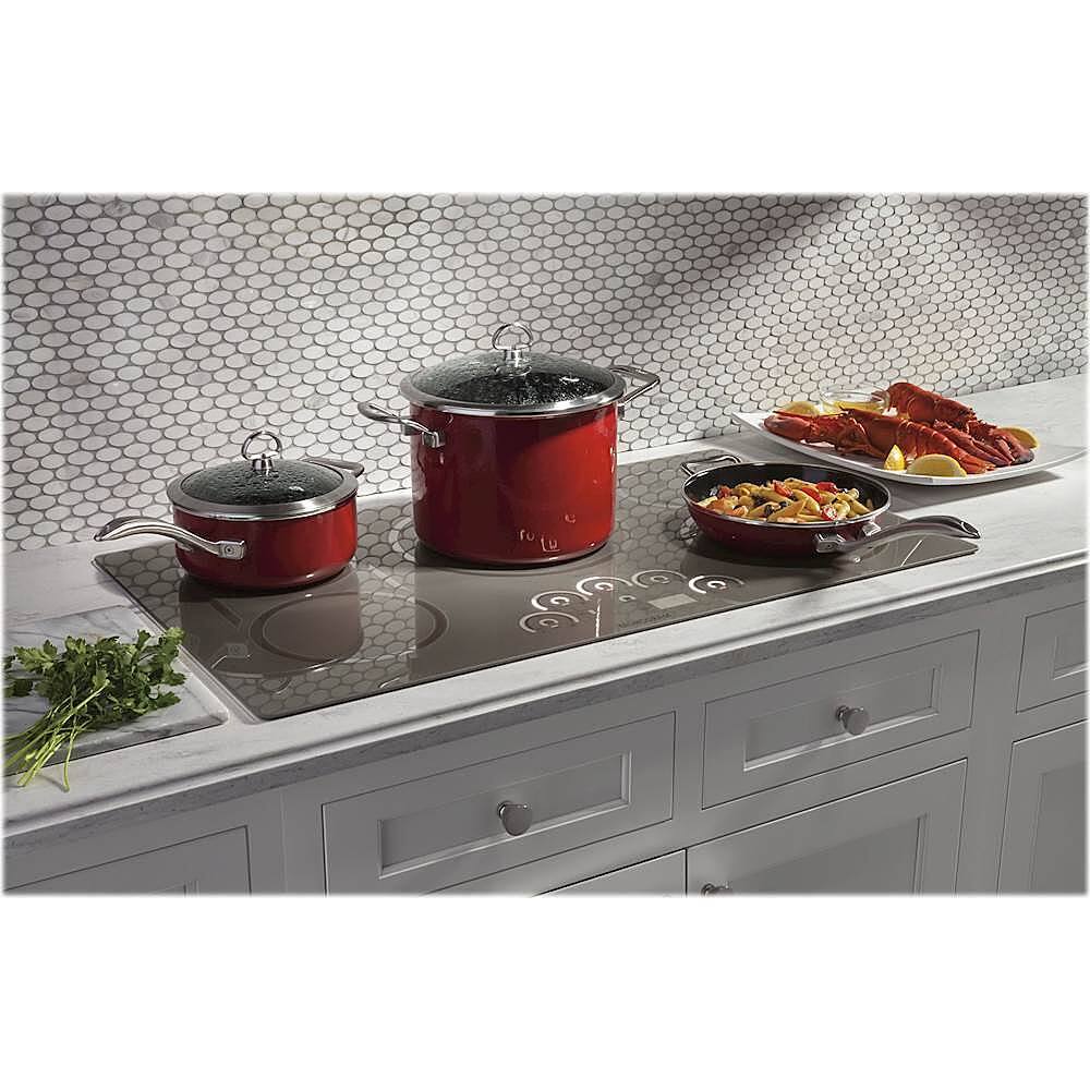 Monogram 35.8" Electric Induction Cooktop Silver at Pacific Sales