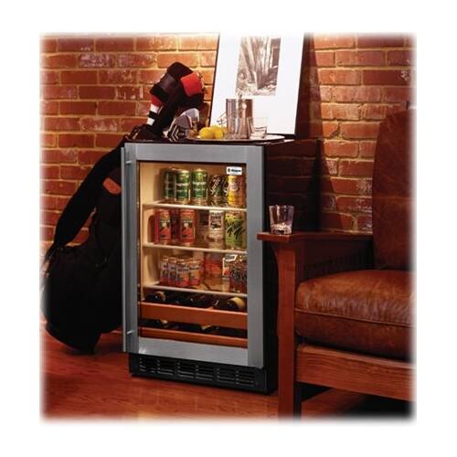 Monogram - 126-Can Beverage Cooler - Stainless steel - Alt_View_Standard_12