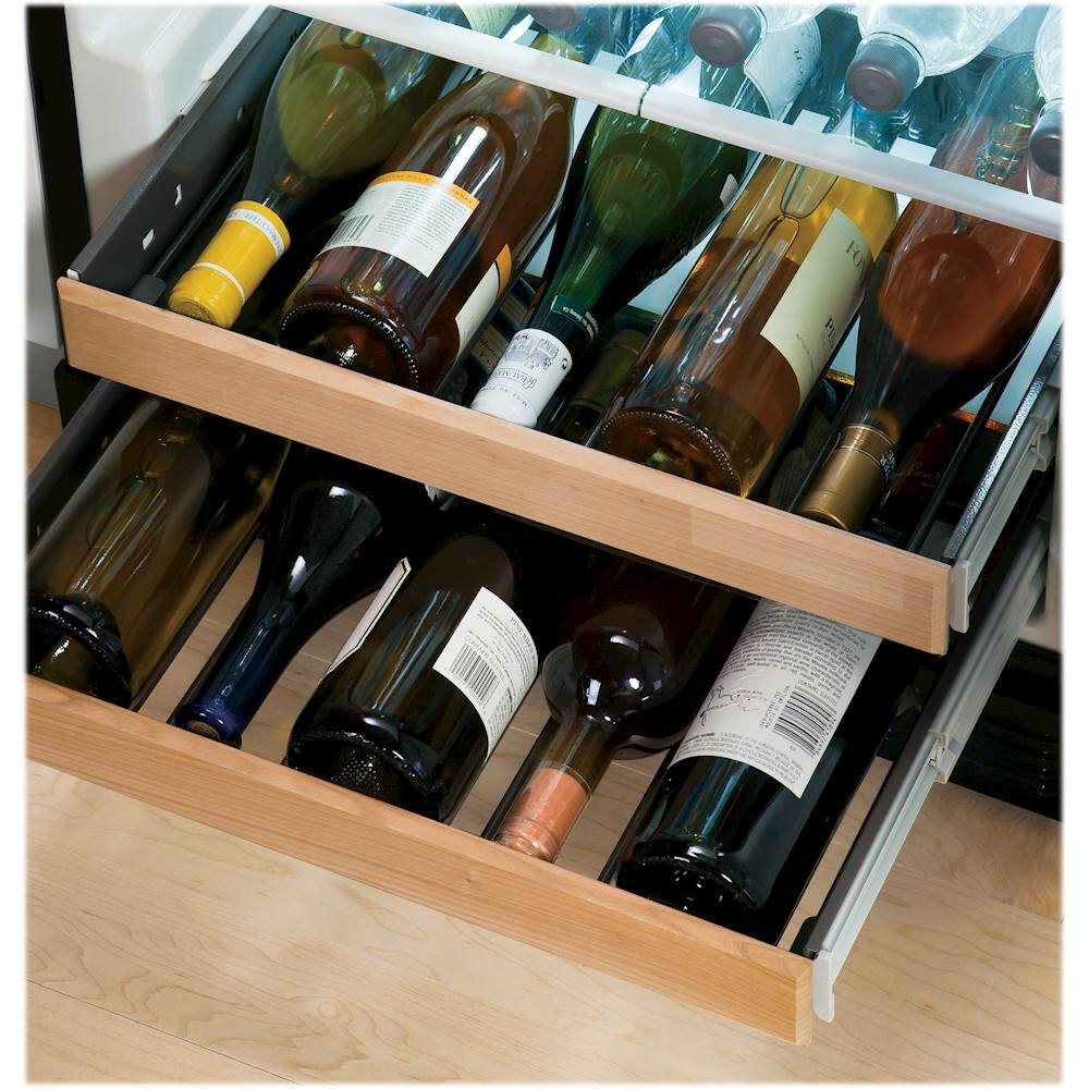 Monogram - 126-Can Beverage Cooler - Stainless steel - Alt_View_Standard_14