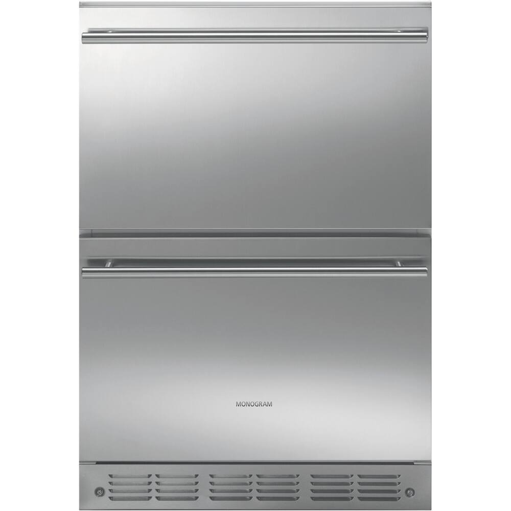 Monogram - 5.1 Cu. Ft. Built-In Compact Refrigerator - Stainless steel - Front_Zoom