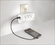 Dynex - 3-Outlet Wall-Mount Surge Protector - Multi