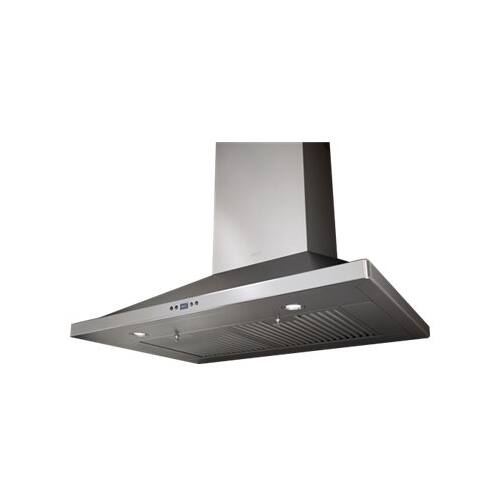 Zephyr - Essentials Europa Venezia 42" Convertible Range Hood - Stainless steel - Angle_Standard