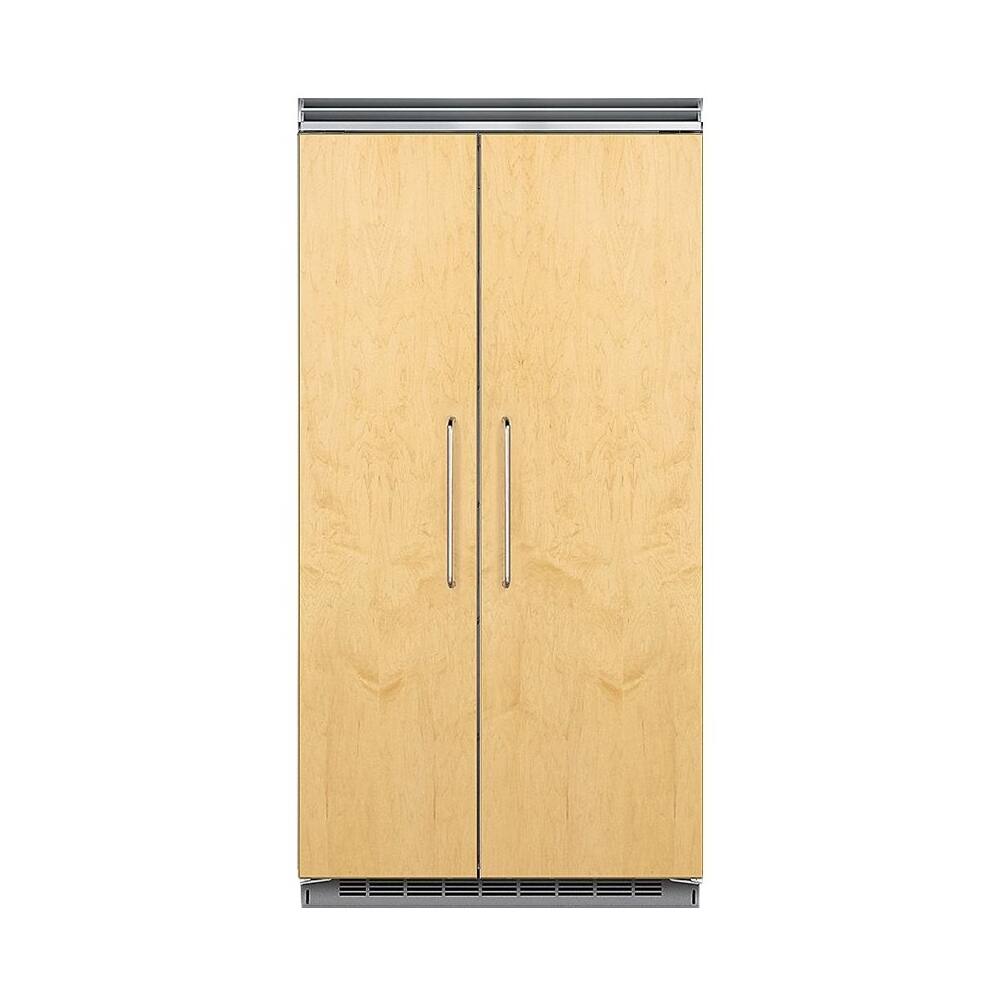 Viking - Professional 5 Series 25.3 Cu. Ft. Side-by-Side Built-In Refrigerator - Gray - Front_Zoom