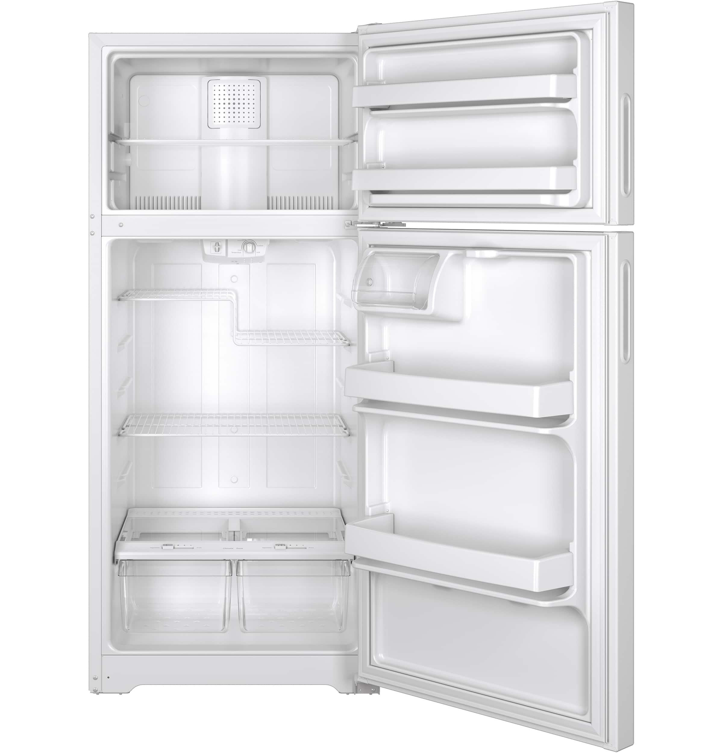 GE - 15.6 Cu. Ft. Frost-Free Top-Freezer Refrigerator - White - Alt_View_Standard_13