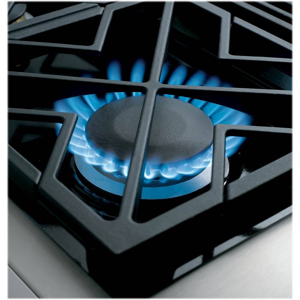 Monogram - 5.3 Cu. Ft. Self-Cleaning Freestanding Dual Fuel Convection Range - Stainless steel - Alt_View_Standard_14