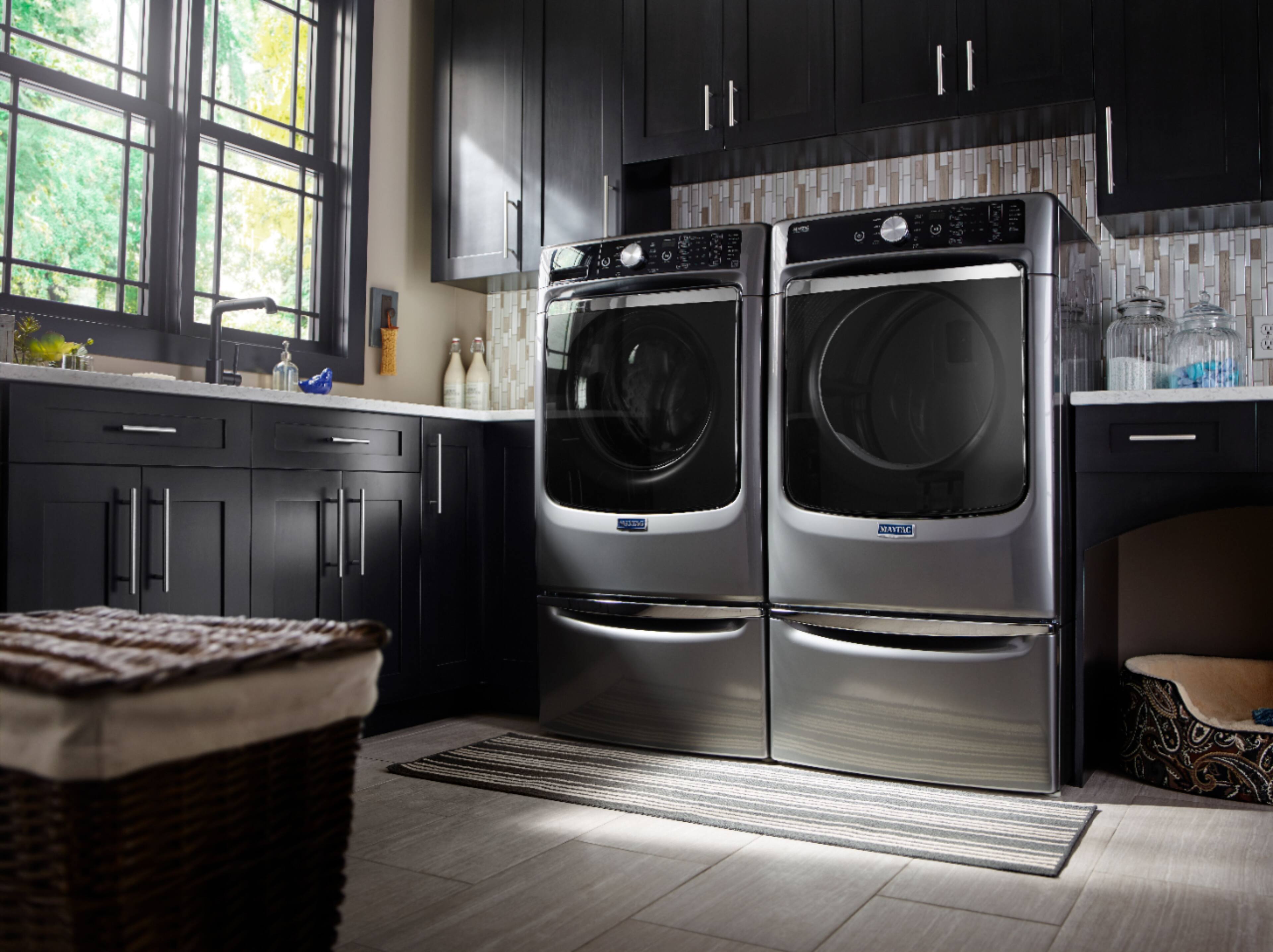 Maytag - Washer/Dryer Laundry Pedestal with Storage Drawer - Metallic Slate - Alt_View_Standard_15