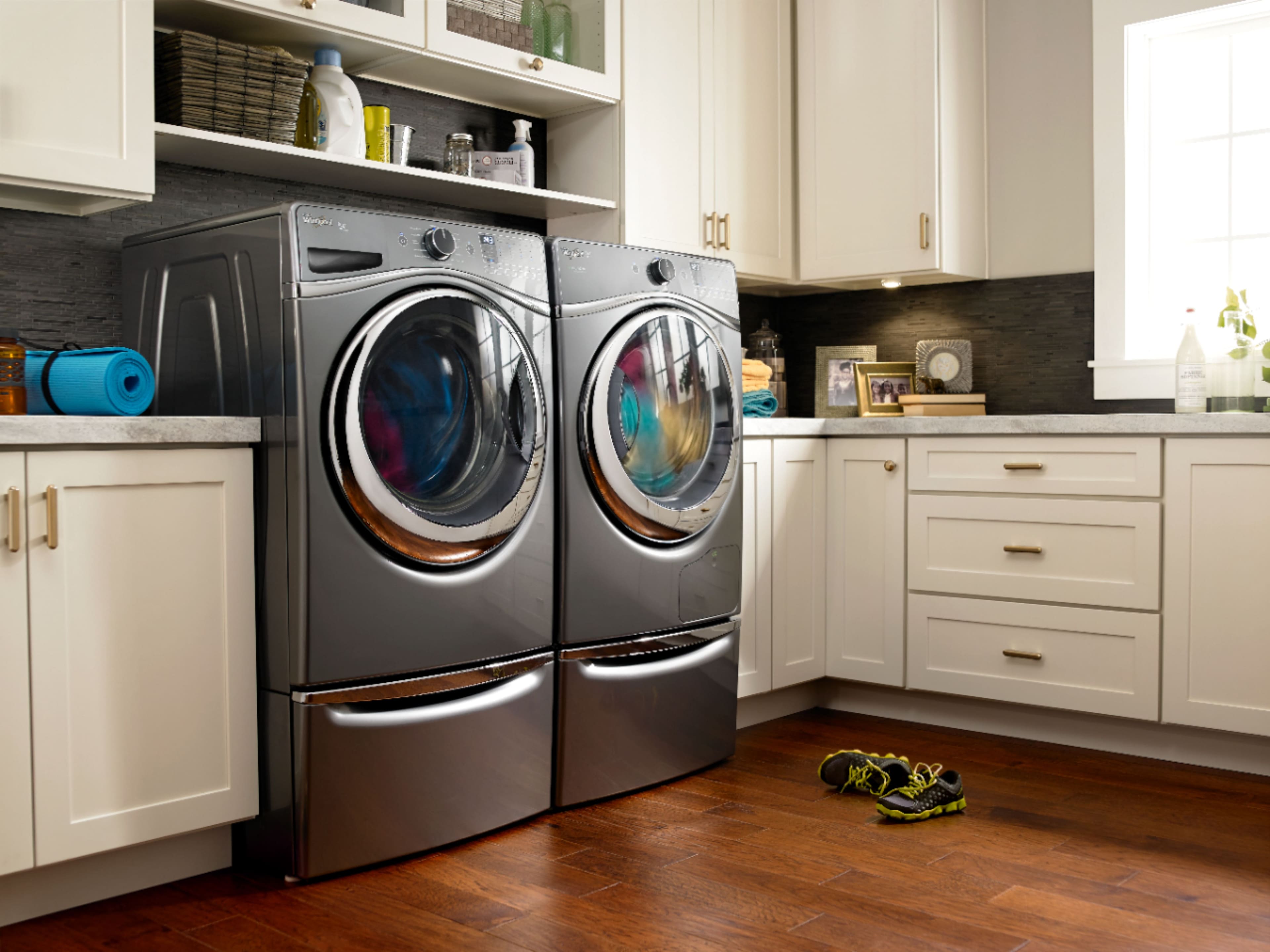 Maytag - Washer/Dryer Laundry Pedestal with Storage Drawer - Metallic Slate - Alt_View_Standard_20
