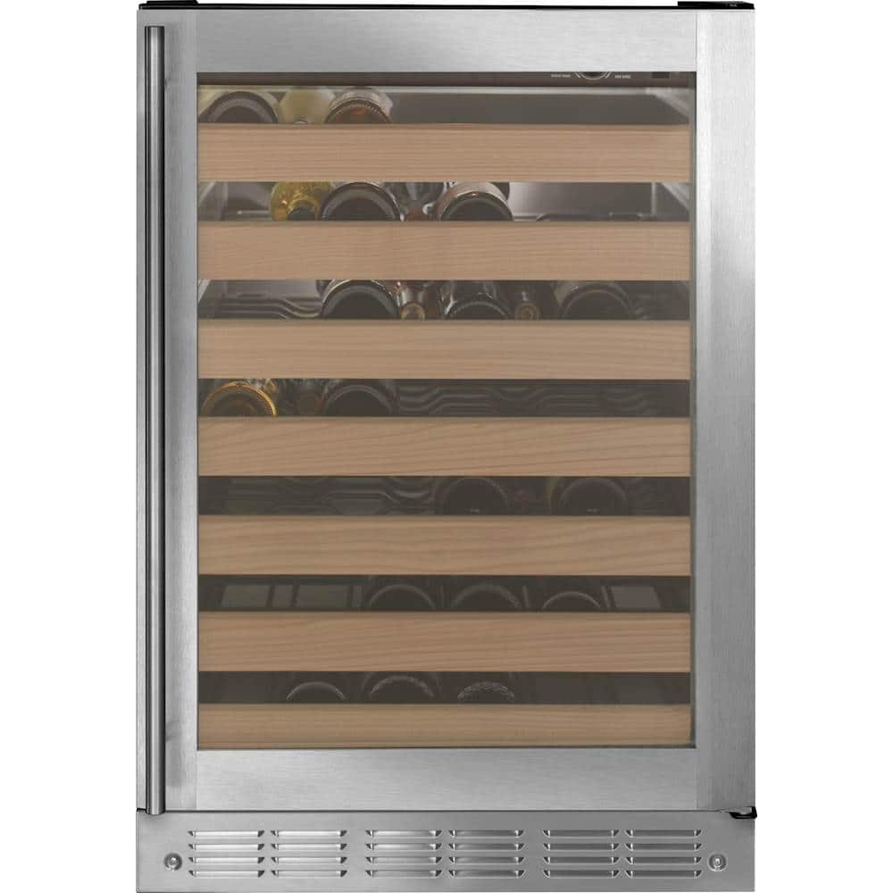 Monogram - 57-Bottle Built-In Wine Cooler - Stainless steel - Front_Zoom