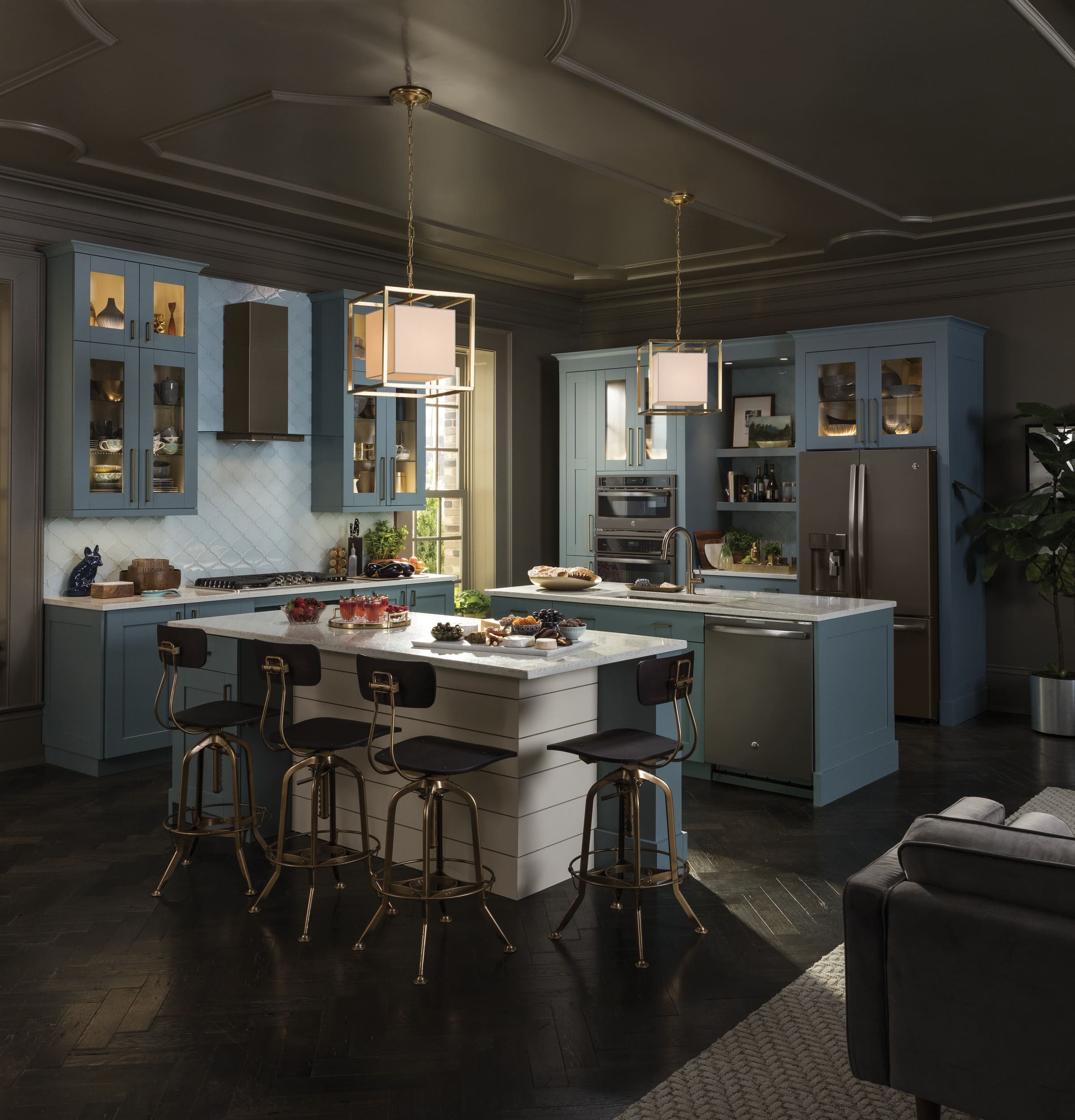 GE - Profile Series 36" Convertible Range Hood - Slate - Alt_View_Standard_19