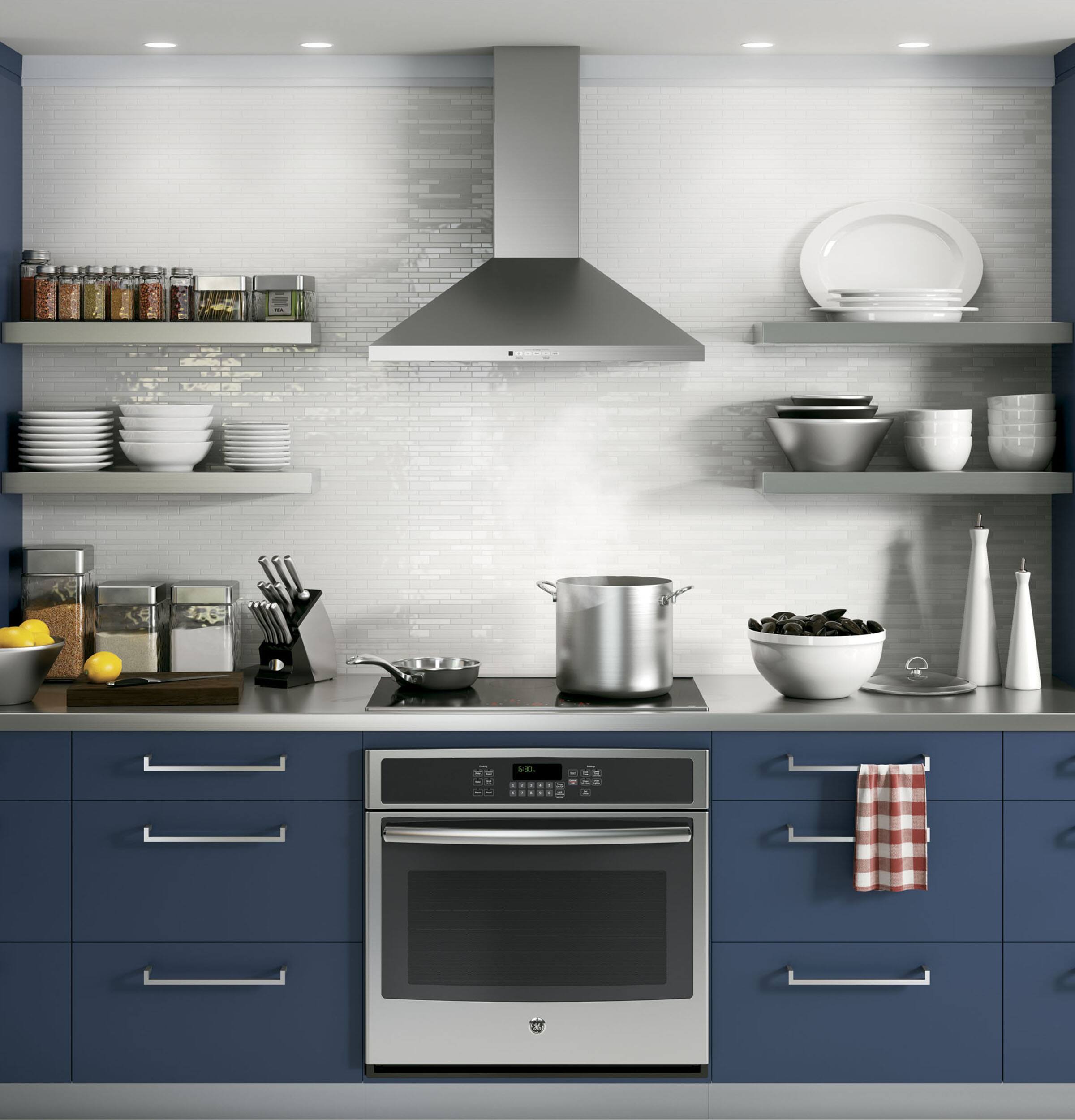 GE - 30" Convertible Range Hood - Stainless steel - Alt_View_Standard_17