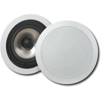 6 1 2 In Ceiling Speakers Pair White
