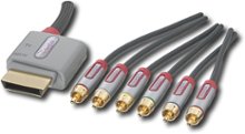Rocketfish - HD Component Video/Stereo Audio Gaming Cable for Xbox 360 - Multi