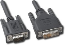 Dynex - 6' DVI-to-VGA Cable - Black