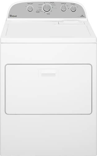 Whirlpool - 7.0 Cu. Ft. 13-Cycle Electric Dryer with Steam - White - Front_Standard