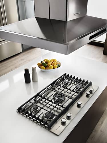 Kitchenaid 36 Built In Gas Cooktop Stainless Steel At Pacific S Kitchenaid 36 Built In Gas Cooktop Stainless Steel Alt View Standard 12