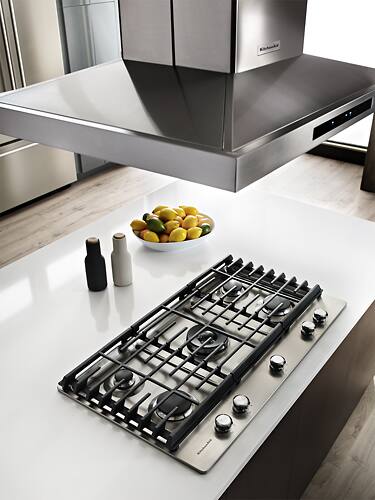 KitchenAid - 30" Built-In Gas Cooktop - Stainless steel - Alt_View_Standard_11