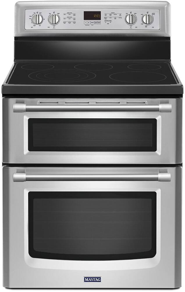 Maytag 6 7 Cu Ft Self Cleaning Freestanding Double Oven Electric Maytag 6 7 Cu Ft Self Cleaning Freestanding Double Oven Electric Convection Range