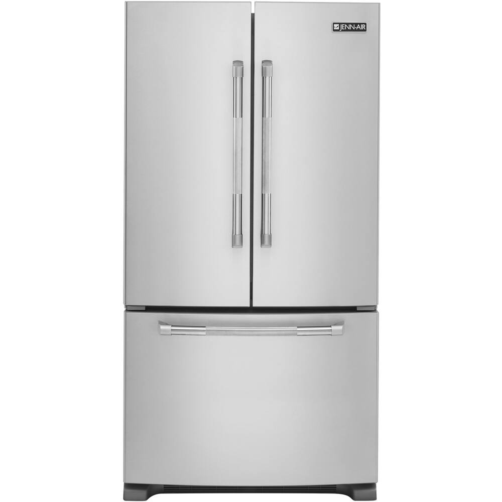 Jenn-Air - 20 Cu. Ft. French Door Counter-Depth Refrigerator - Stainless steel - Front_Standard
