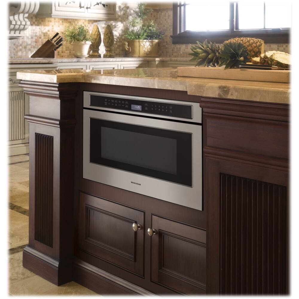 Monogram - 1.2 Cu. Ft. Built-In Microwave - Stainless steel - Alt_View_Standard_11