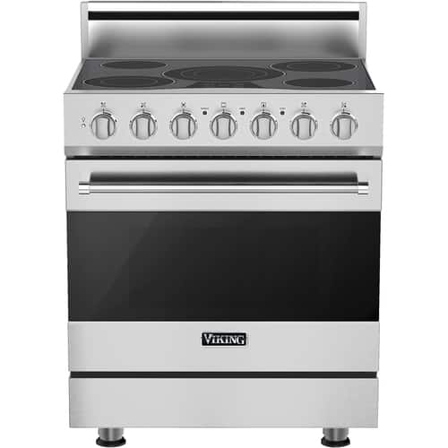 Viking - 4.7 Cu. Ft. Self-Cleaning Freestanding Electric Convection Range - Stainless steel - Front_Standard