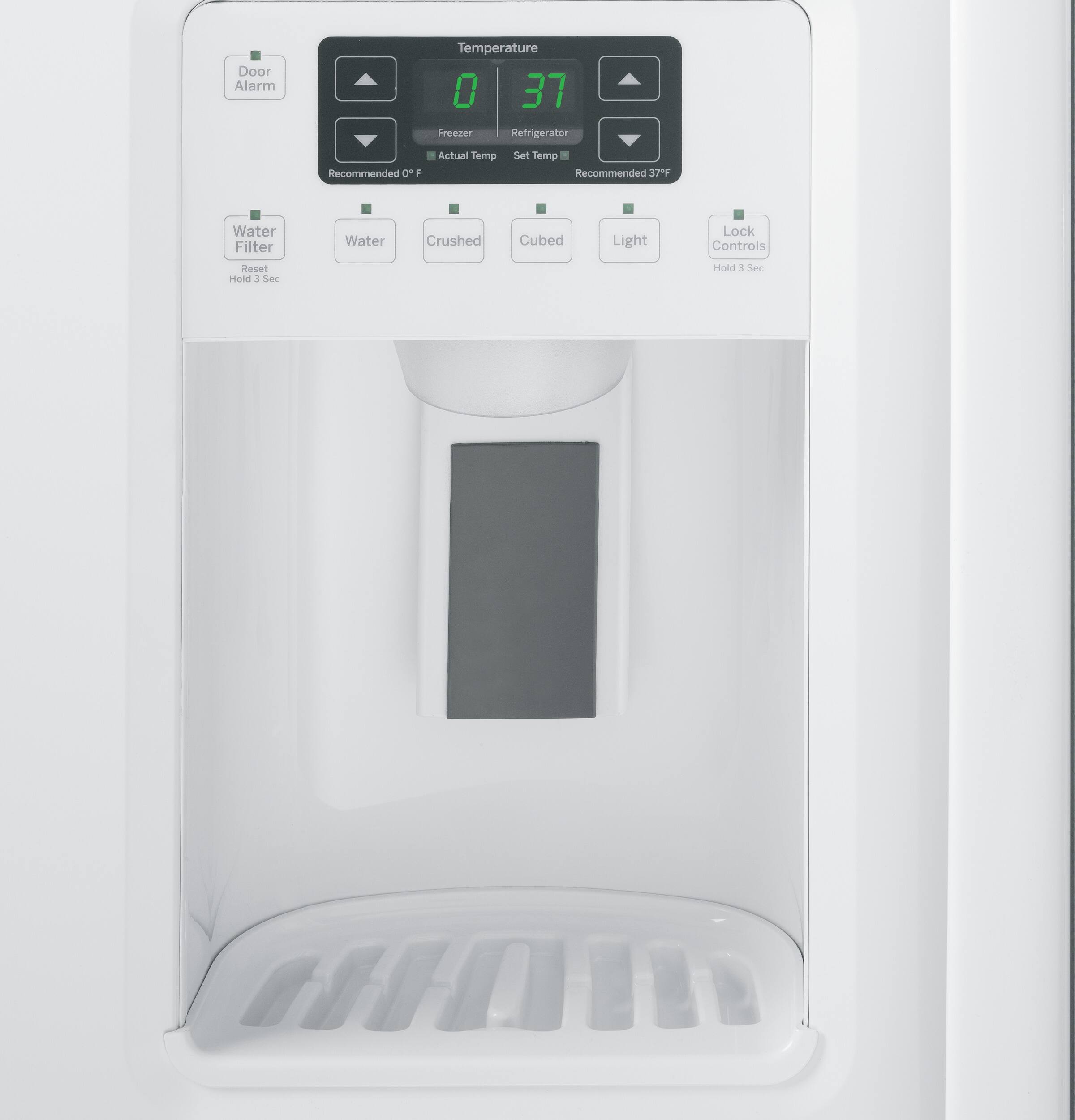 GE - 25.4 Cu. Ft. Side-by-Side Refrigerator - White - Alt_View_Standard_16