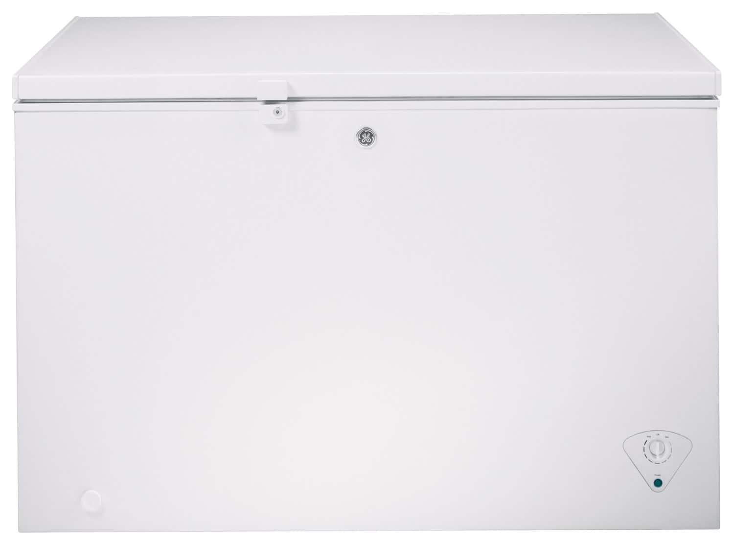 GE - 10.6 Cu. Ft. Chest Freezer - White - Front_Standard