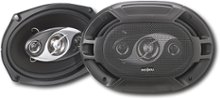 Insignia - 6" x 9-1/4" 4-Way Car Speakers with Polypropylene Cones (Pair)