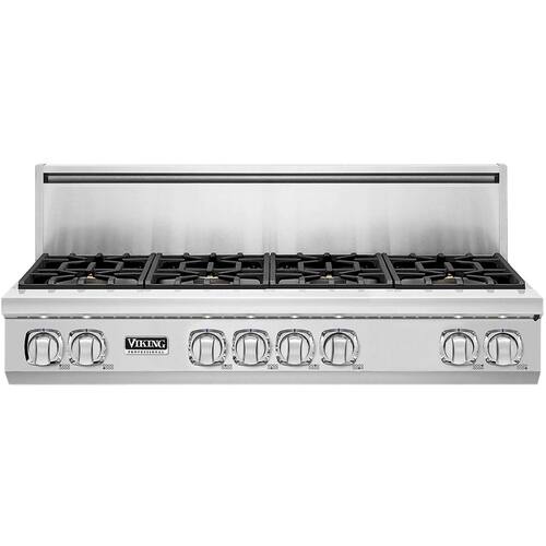 Viking - Professional 7 Series 48" Gas Cooktop - Stainless steel - Front_Standard