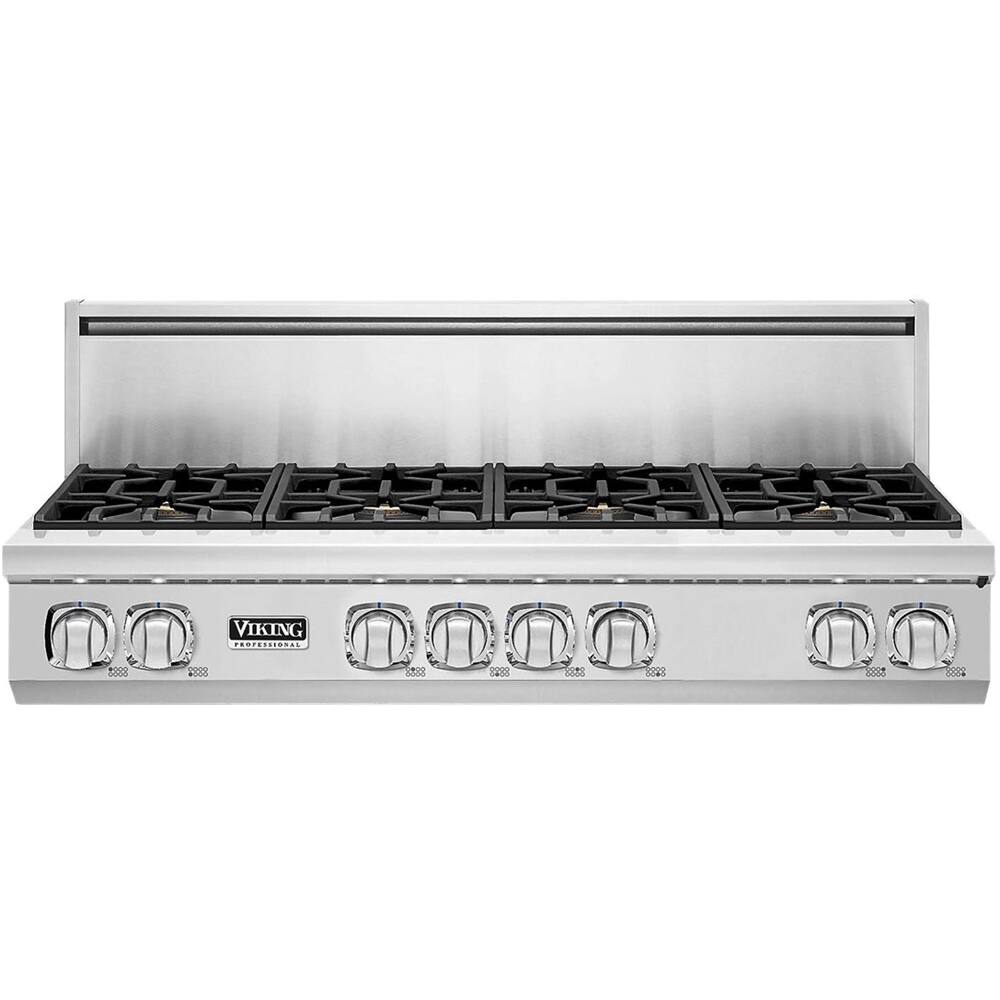 Viking - Professional 7 Series 48" Gas Cooktop - Stainless steel - Front_Zoom