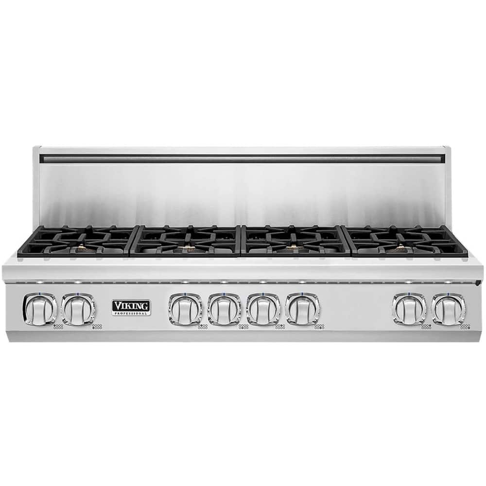 Viking - Professional 7 Series 48" Gas Cooktop - Stainless steel - Front_Zoom