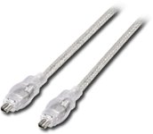 Dynex - 6.5' IEEE 1394 FireWire 4-Pin to 4-Pin Cable - Multi