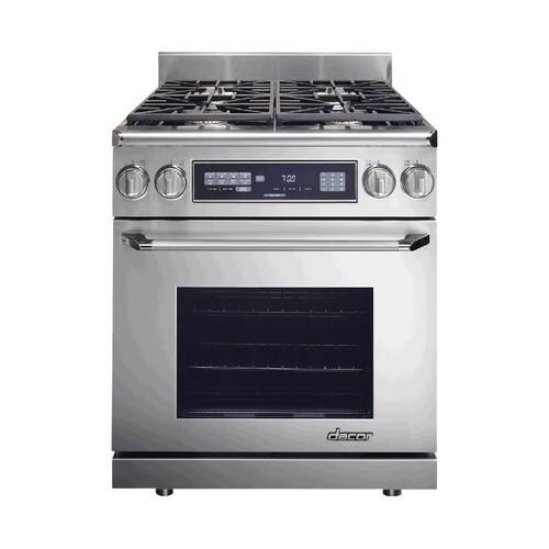 Dacor - 3.9 Cu. Ft. Self-Cleaning Freestanding Dual Fuel Convection Range - Stainless steel - Front_Standard