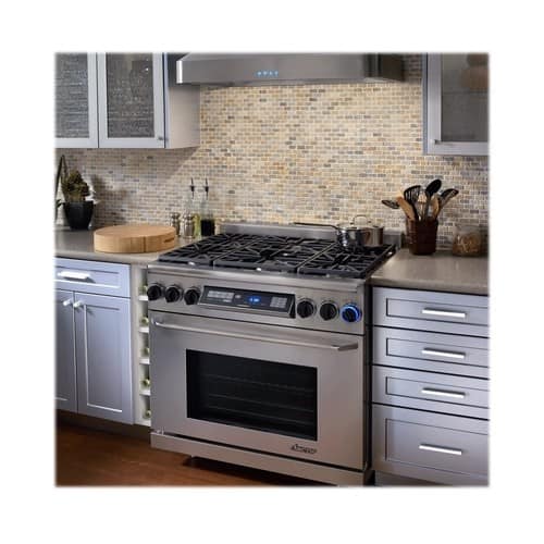 Dacor - 4.6 Cu. Ft. Self-Cleaning Freestanding Dual Fuel Convection Range - Stainless steel - Alt_View_Standard_12